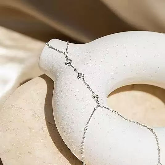 Crystal Copper Bead Chain