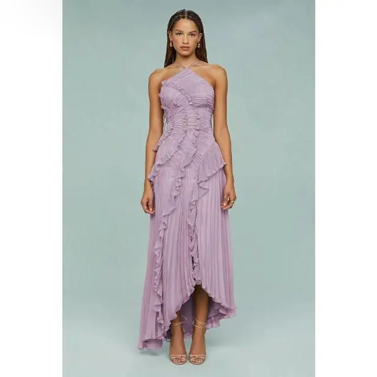 Women's Sexy Ruffle Halter Dress