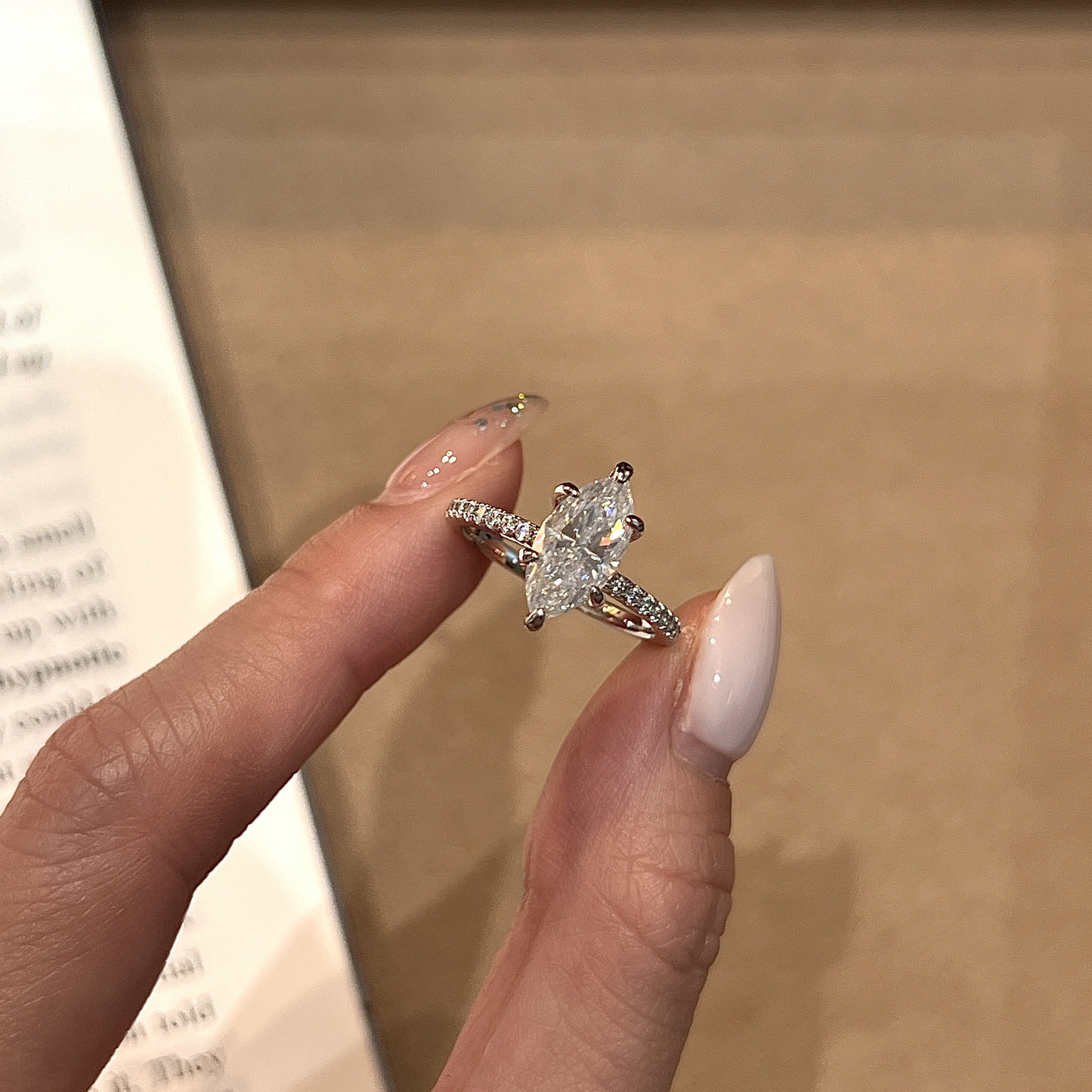 Wedding Cubic Zirconia Marquise Ring