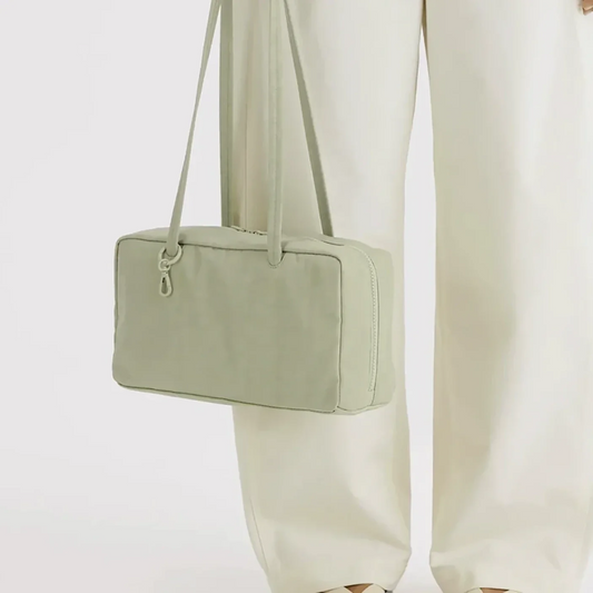 Nylon Bowler Bag - Celadon