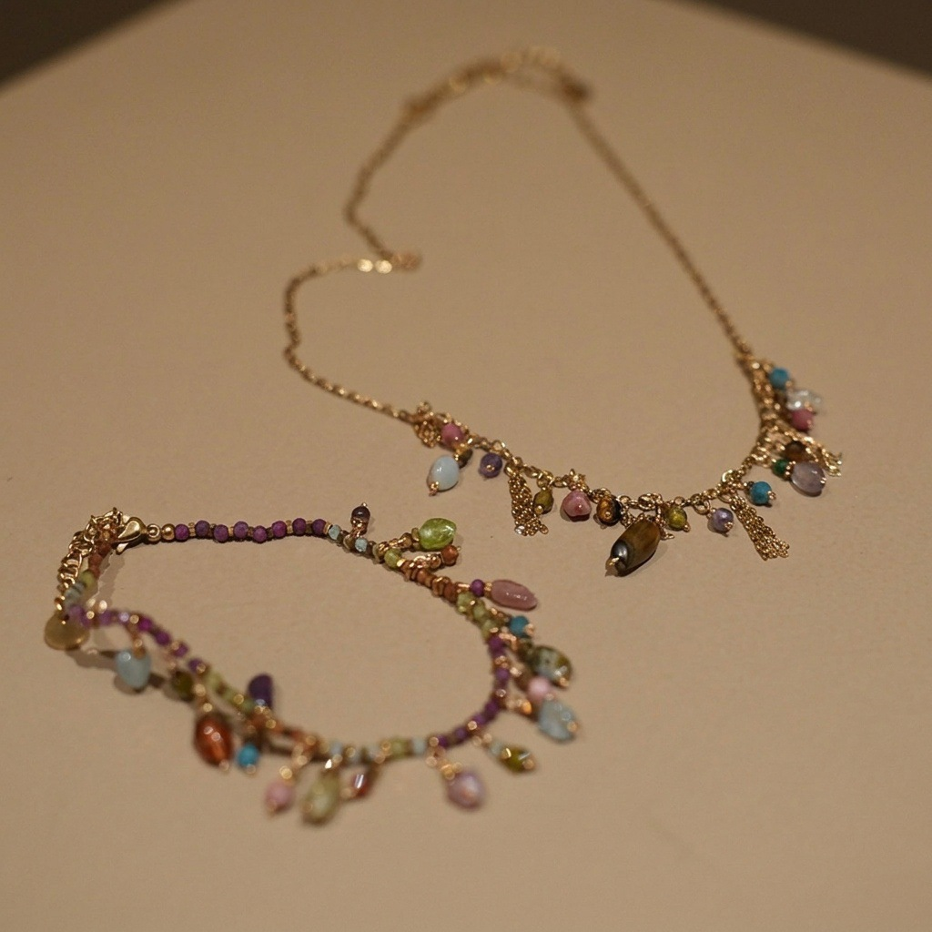 Handmade Natural Stone Jewelry Set