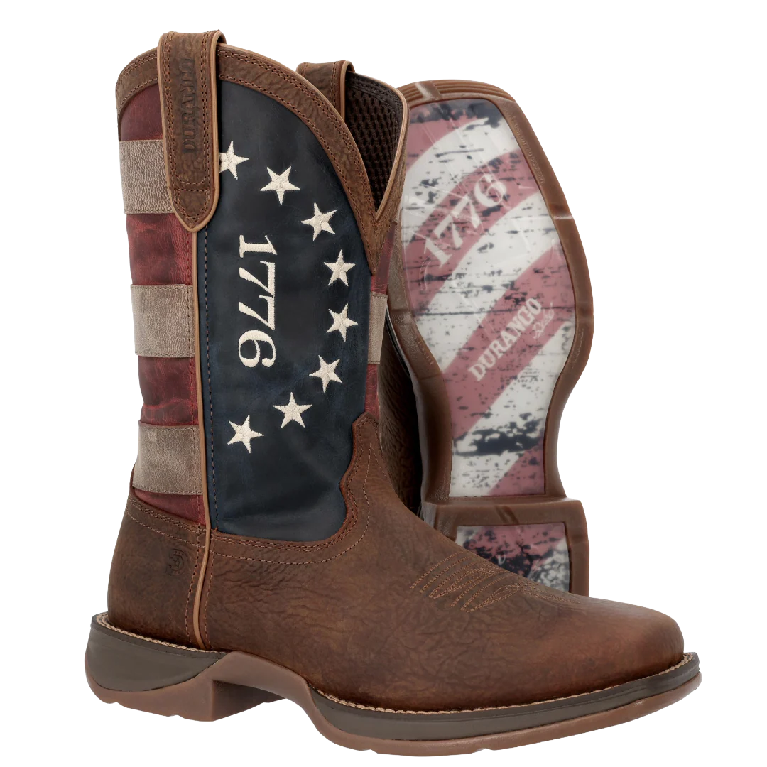 America 1776 Square Toe Pull On Boots