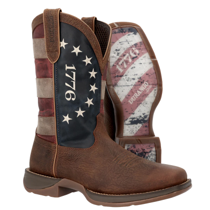 America 1776 Square Toe Pull On Boots
