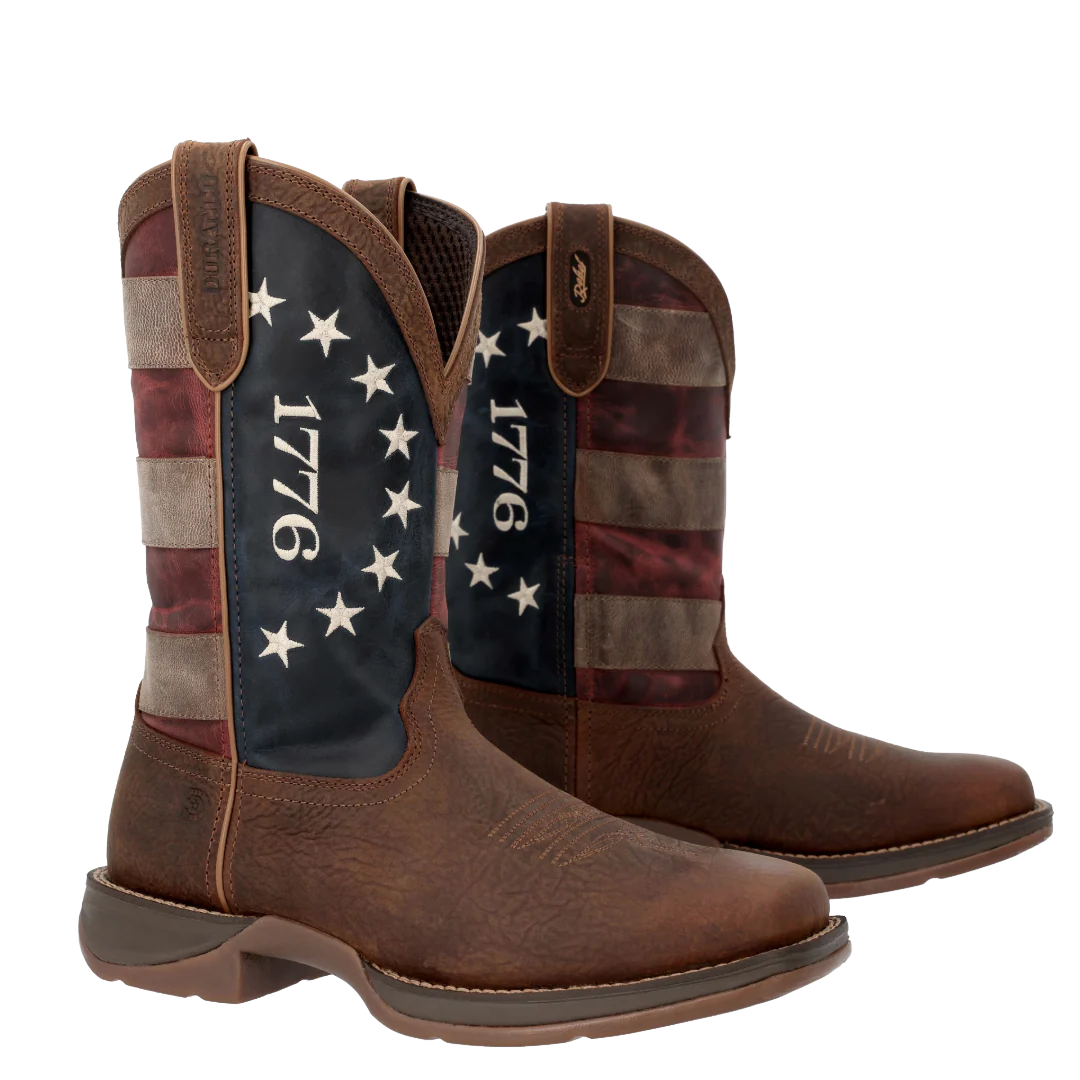America 1776 Square Toe Pull On Boots