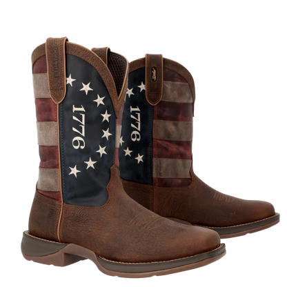 America 1776 Square Toe Pull On Boots