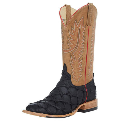 Horse Power Men's Top Hand Big Bass 13" Square Toe Boots - Black
