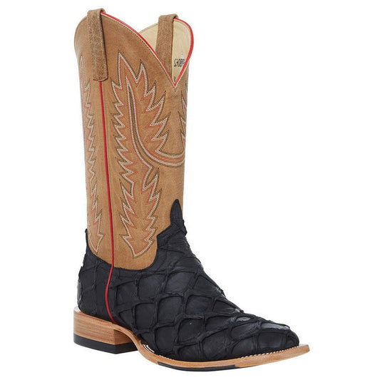 Horse Power Men's Top Hand Big Bass 13" Square Toe Boots - Black