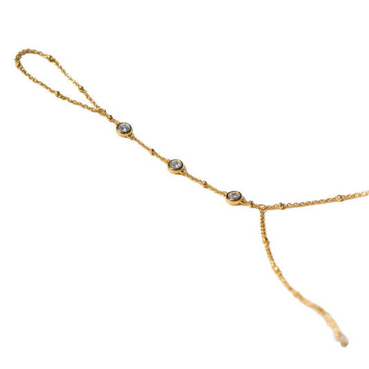 Crystal Copper Bead Chain