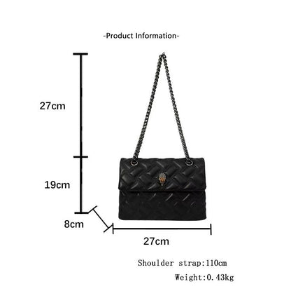 Women's Large Capacity Plaid Rhombic Bag