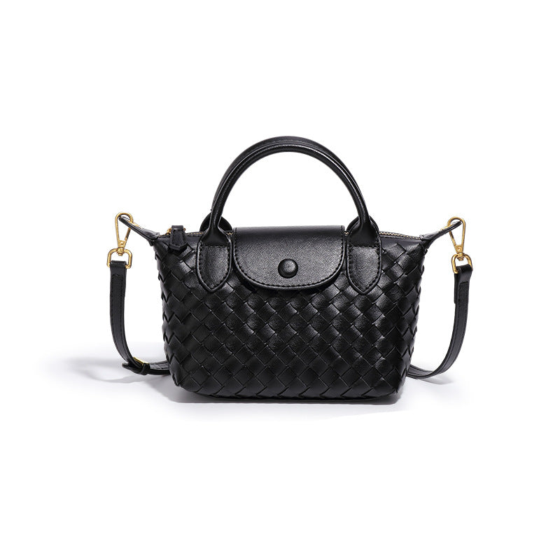 Hand-woven Shoulder Dumpling Bag