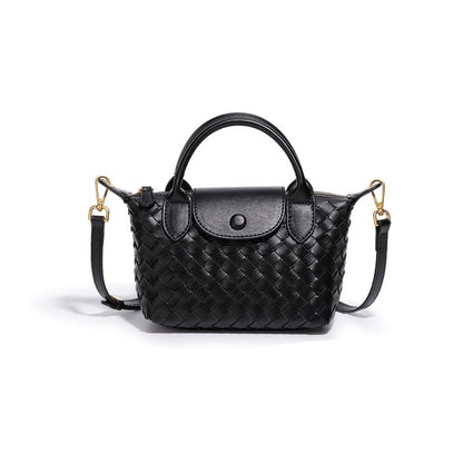 Hand-woven Shoulder Dumpling Bag