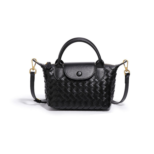 Hand-woven Shoulder Dumpling Bag