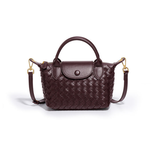 Hand-woven Shoulder Dumpling Bag