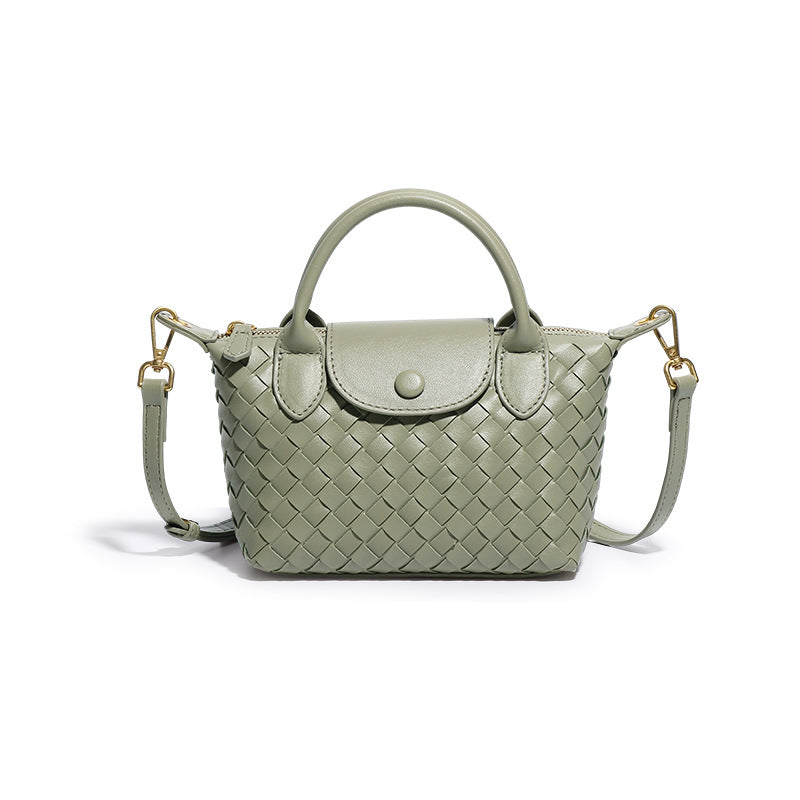 Hand-woven Shoulder Dumpling Bag