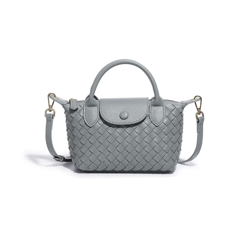 Hand-woven Shoulder Dumpling Bag