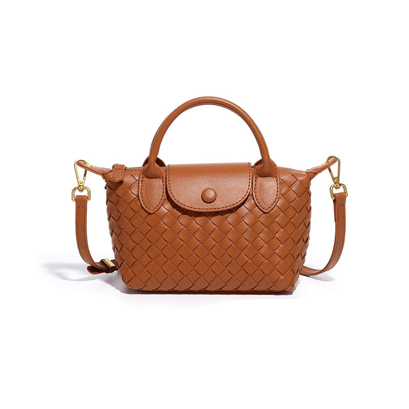 Hand-woven Shoulder Dumpling Bag