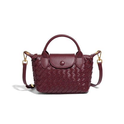 Hand-woven Shoulder Dumpling Bag