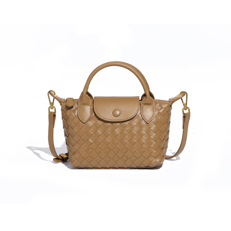 Hand-woven Shoulder Dumpling Bag