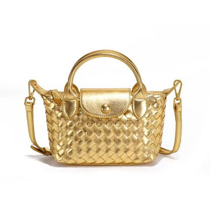 Hand-woven Shoulder Dumpling Bag