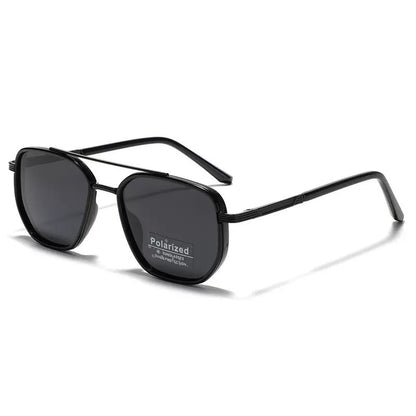 Geometric Frame Double Beam Sunglasses