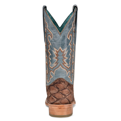 Corral Women's Piracuhu Exotic Embroidered Boots - Square Toe