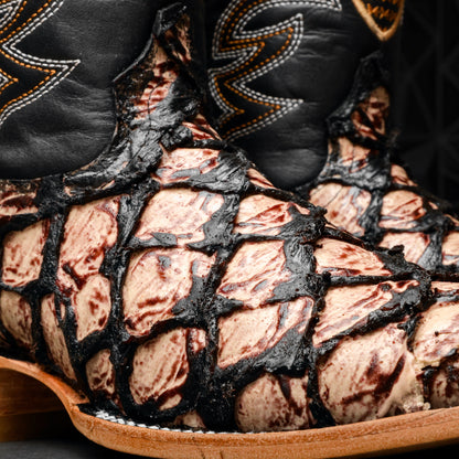 Orix Jumbo Pirarusu Leather Boots - Square Toe
