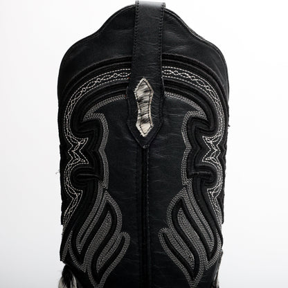 Genuine Cowhide Boots - Square Toe