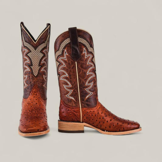 Thompson - Brick - Square Toe Mens Boots