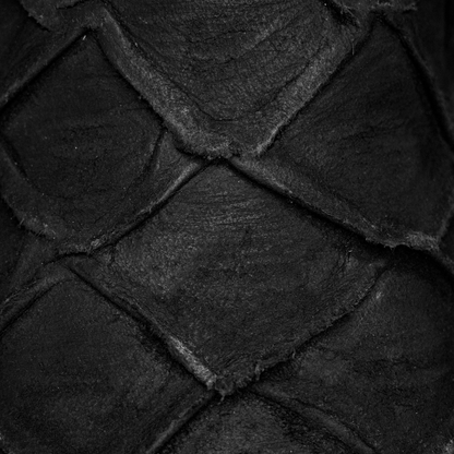 Matte Black Pirarucu – Square Toe