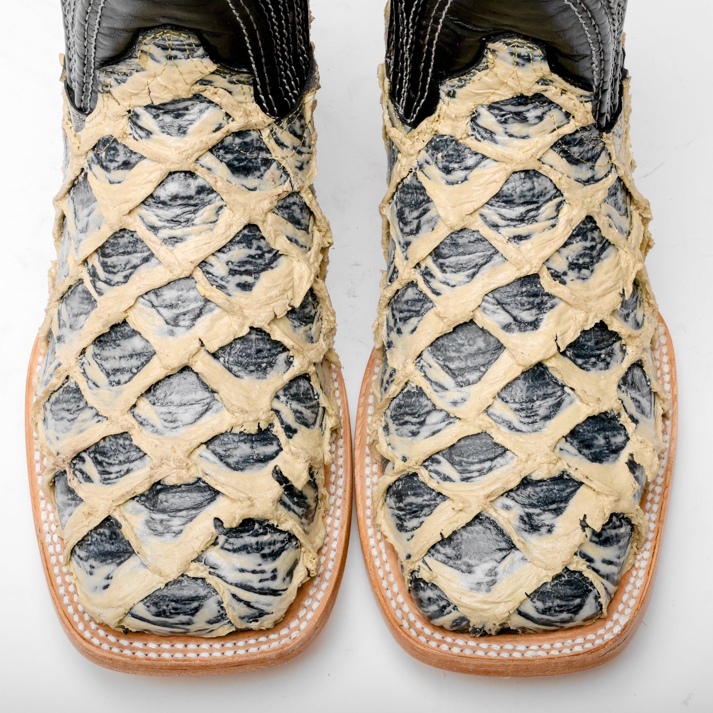 Eclipse/Orix Jumbo Pirarucu Leather Boots - Square Toe