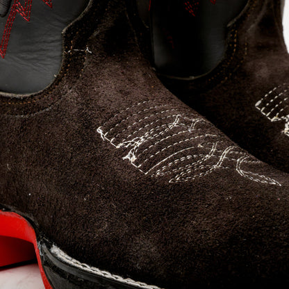 Black Rough-Out Leather Boots With 3D Lightweight Sole - Composite Toe