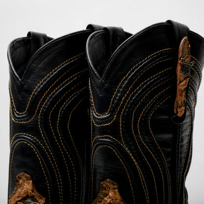 Light Brown Rustic Jumbo Pirarusu Leather Boots