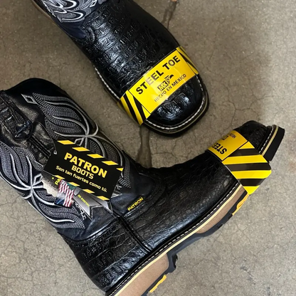 Nuca Negro Steel Toe Work Boots