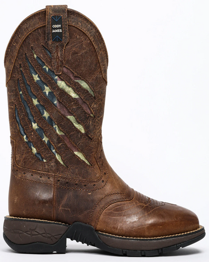 Men's Scratch Flag Lite Performance Western Boots - Square Toe