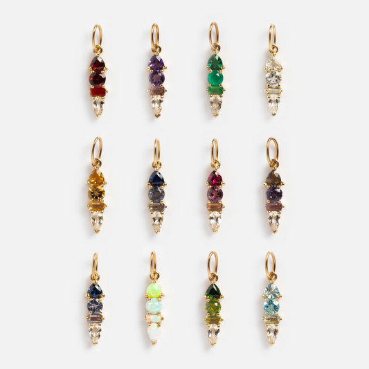 Ombre Birthstone Charm