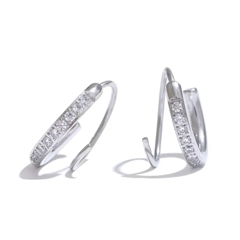 Spiral Hoop Earrings