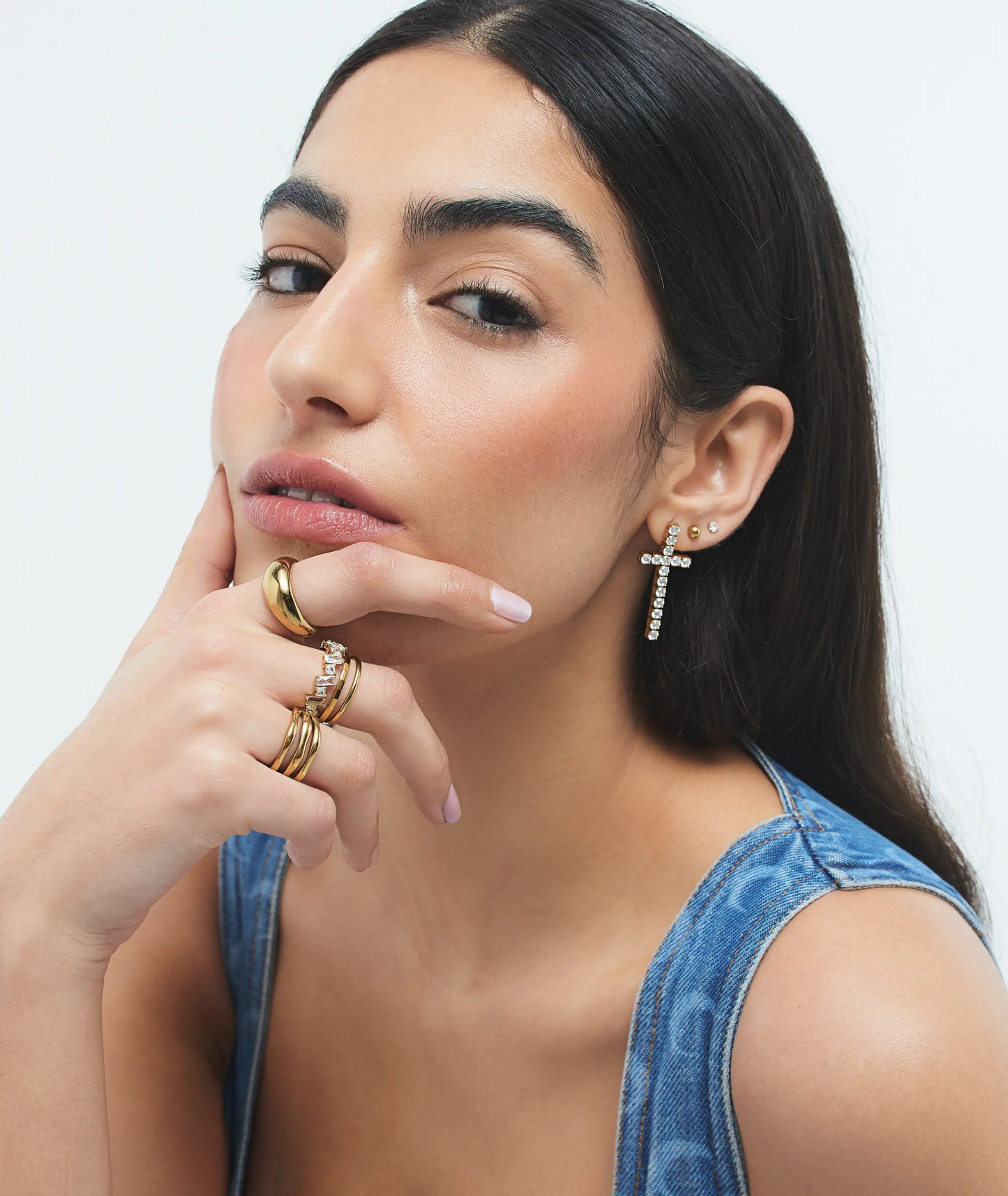 Crystal Faith Stud Earrings