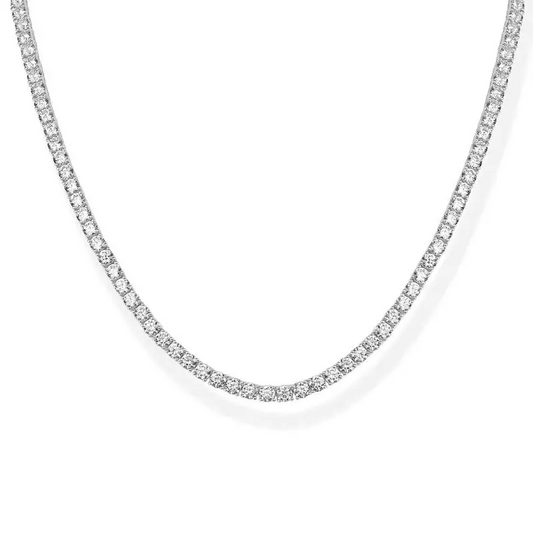 Simulated Diamond Tennis Necklace