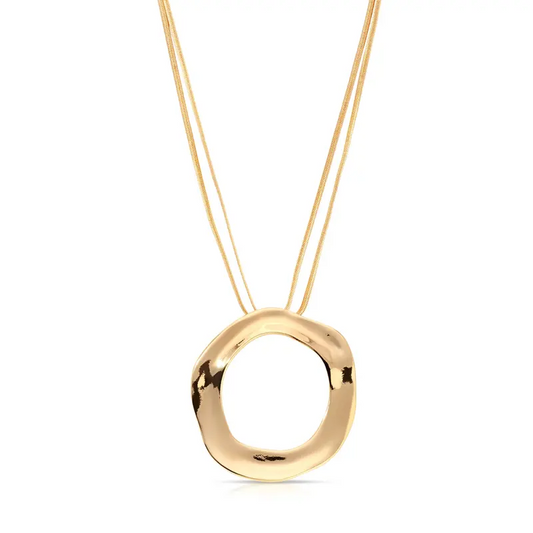 Open Circle Statement Necklace