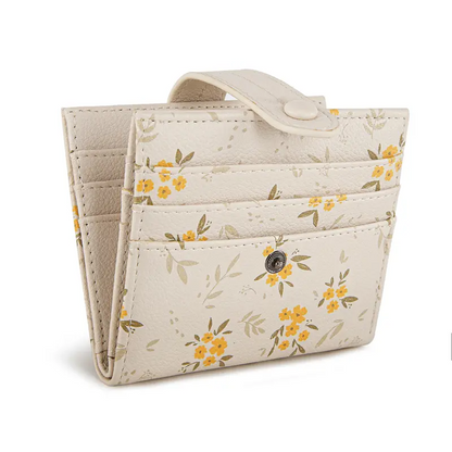 Womens Small Wallet Bifold RFID Credit Card Holder with Multiple Credit Card Slots