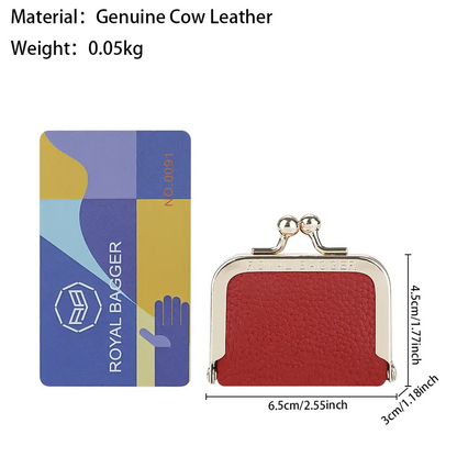 Genuine Leather Mini Coin Purse