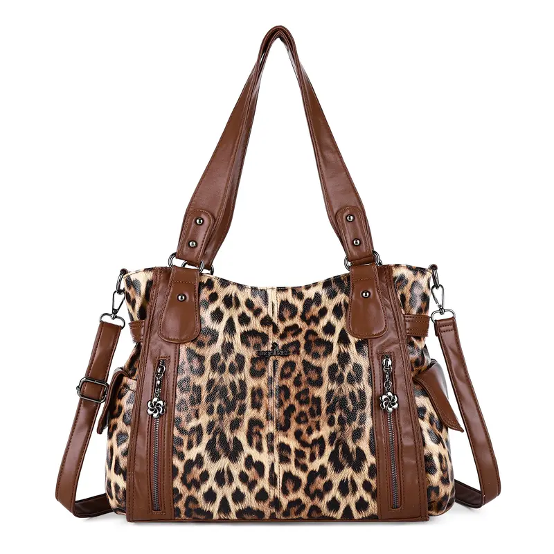 Spacious PU Casual Shoulder Bag