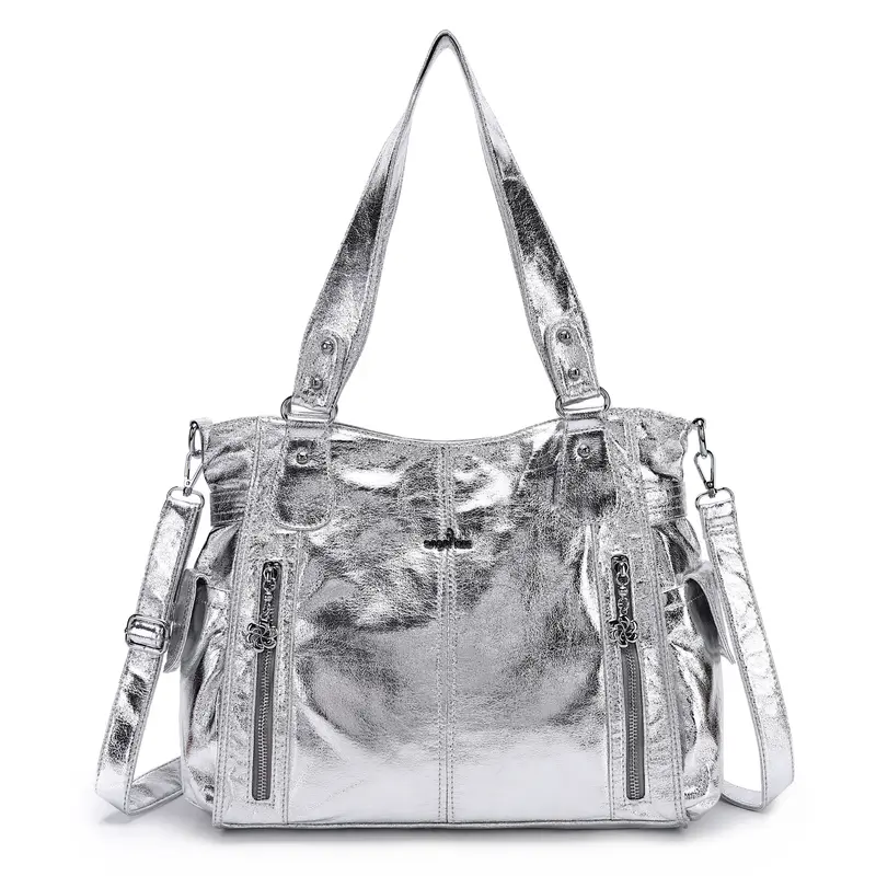 Spacious PU Casual Shoulder Bag