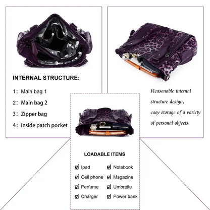 Spacious PU Casual Shoulder Bag