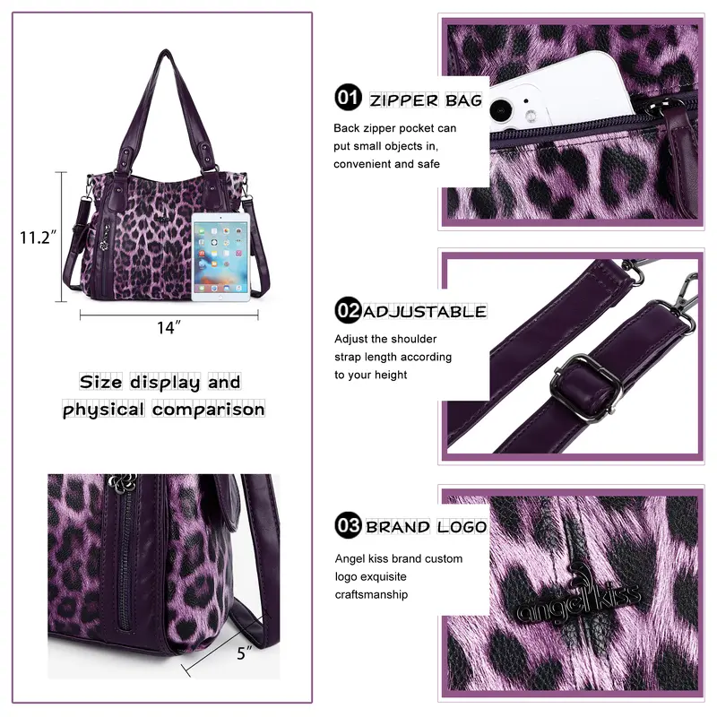 Spacious PU Casual Shoulder Bag