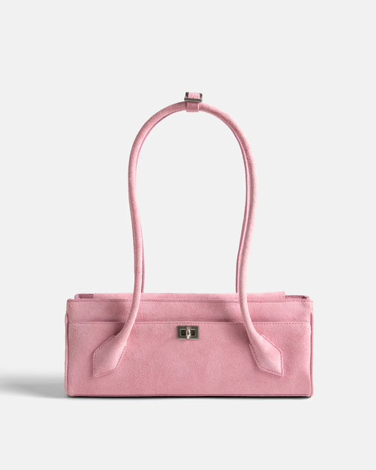 Light Pink Suede Bag