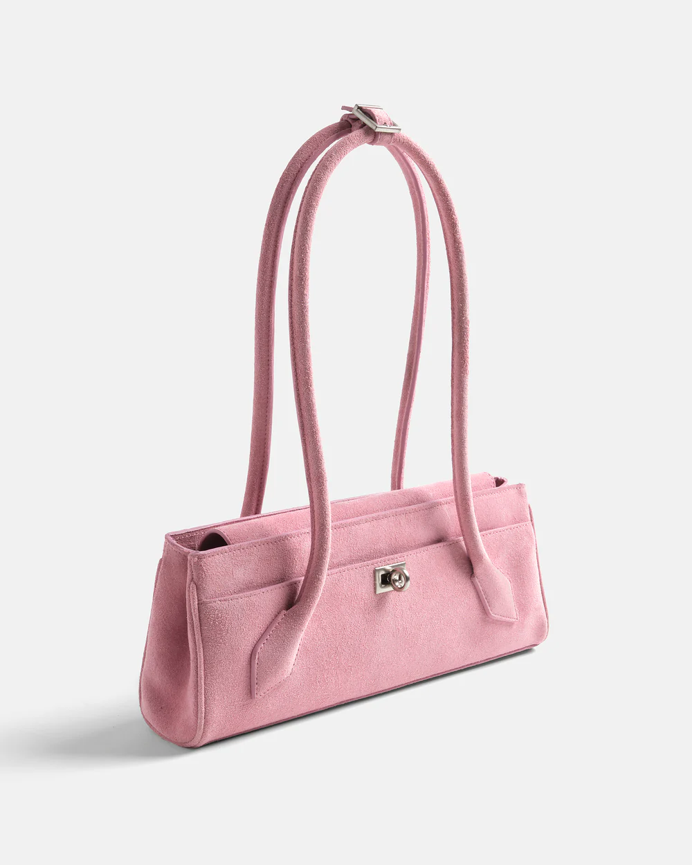 Light Pink Suede Bag