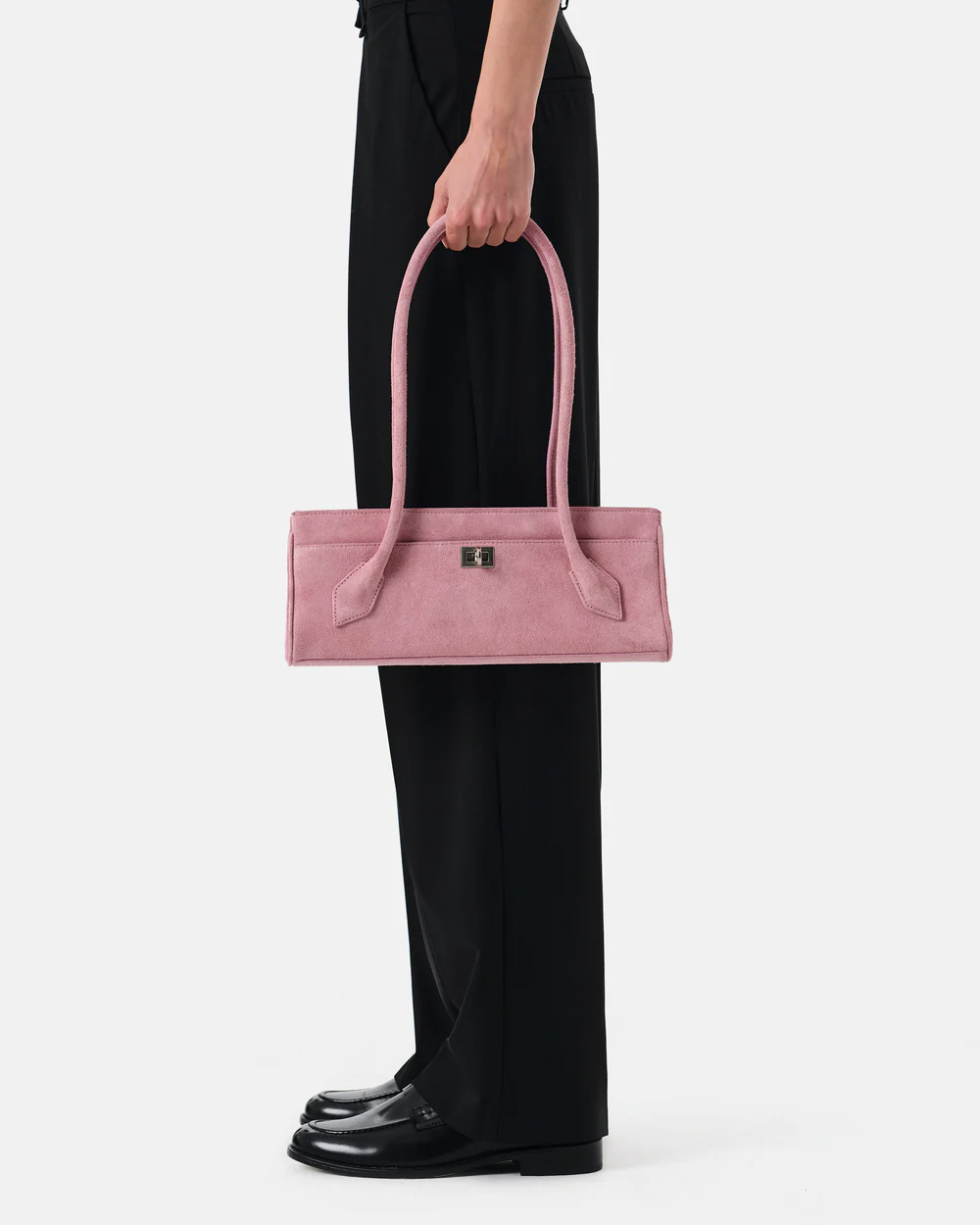 Light Pink Suede Bag
