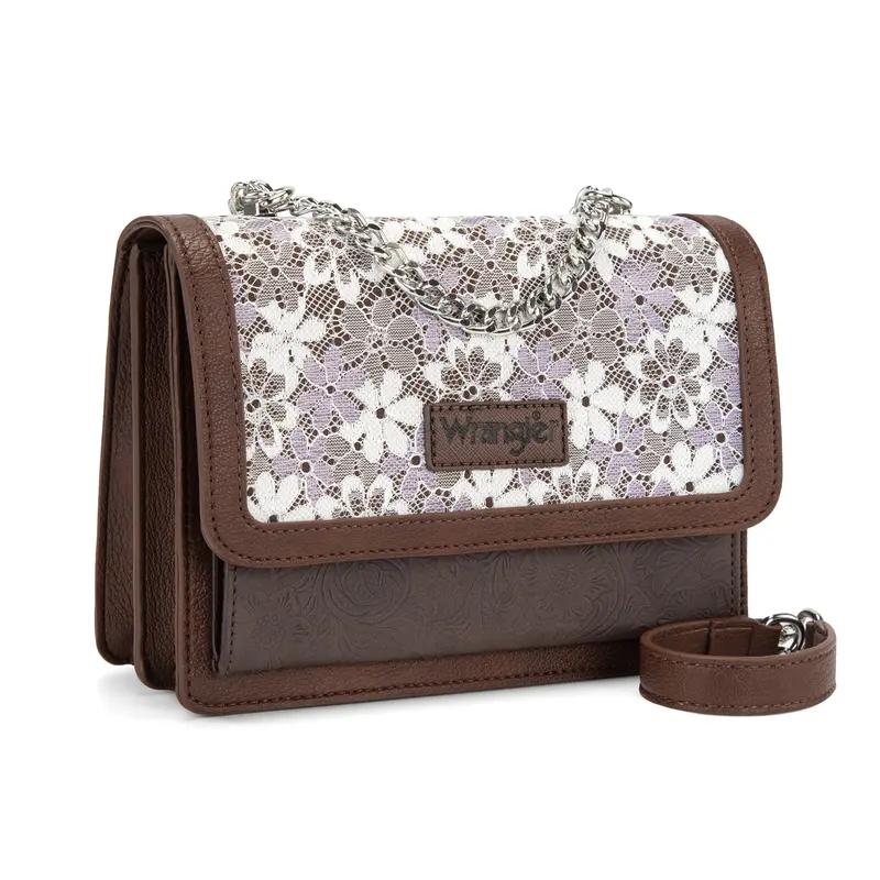 Women's Crossbody Bag - Quilted Flap Shoulder Purse