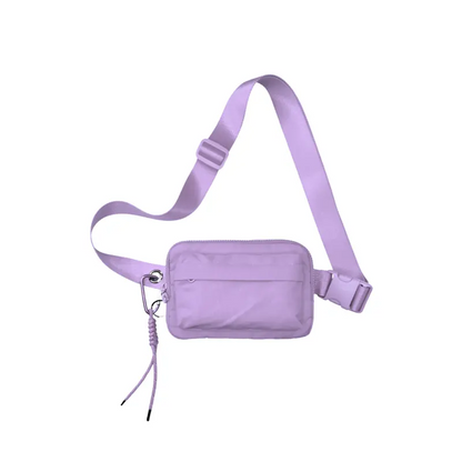 Multi Pockets Crossbody Bag with Keychain